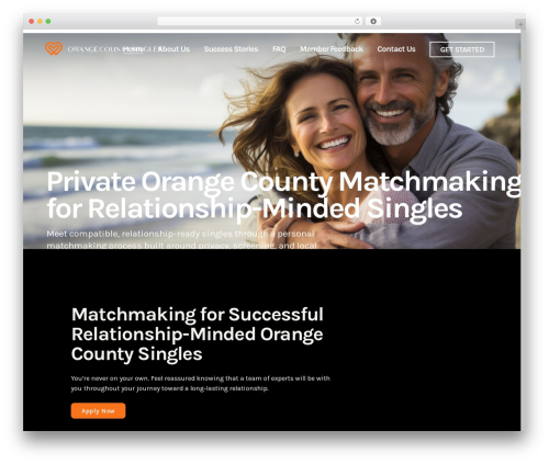 Bridge WordPress website theme - orangecountysingles.com