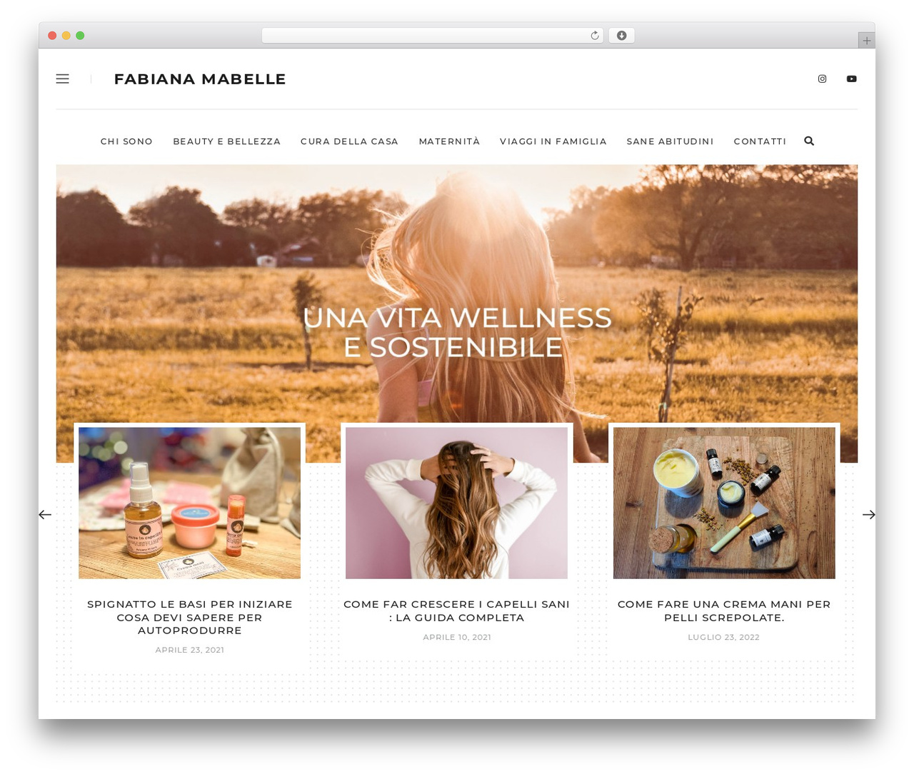Malina child-theme WordPress theme - fabianamabelle.it
