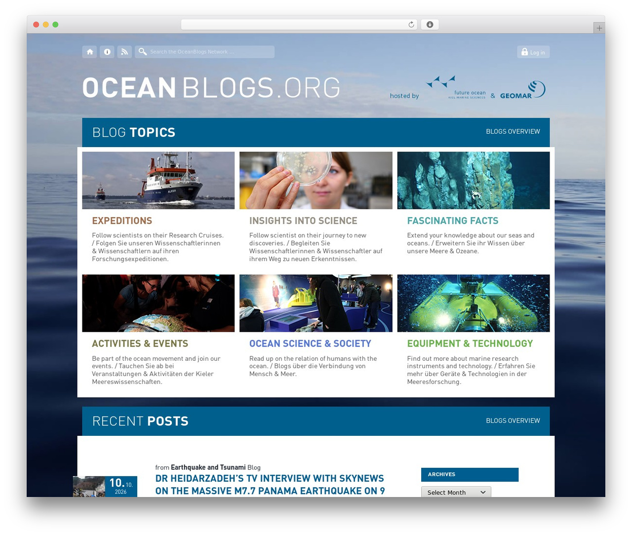 Theme WordPress Oceanblogs - oceanblogs.org Theme WordPress Oceanblogs - oceanblogs.org