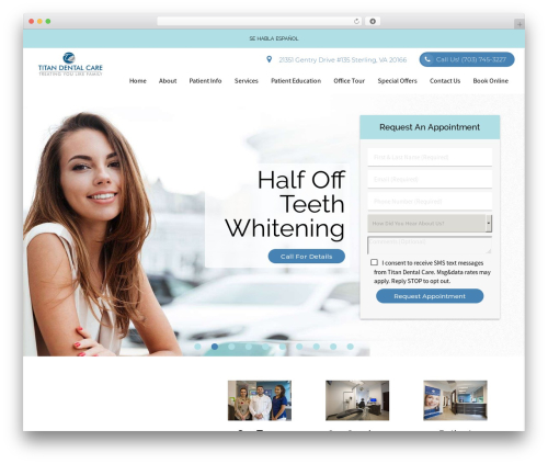 WordPress theme DoctorGenius Framework - titandentalcare.com