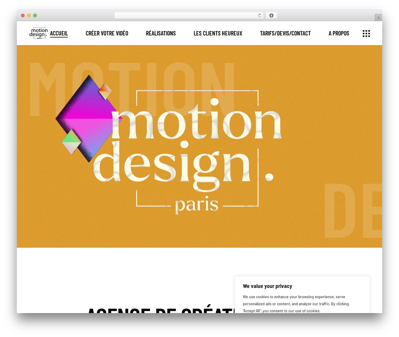 WordPress theme Kenozoik - motiondesign.paris