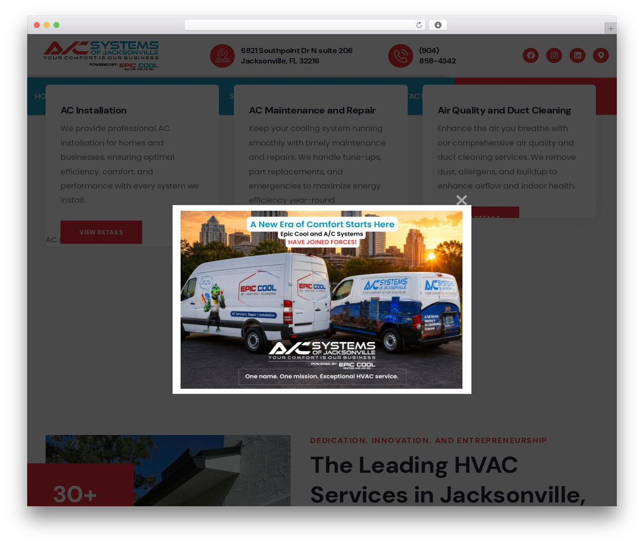 WordPress theme Cooltech - www.epichvacservice.com