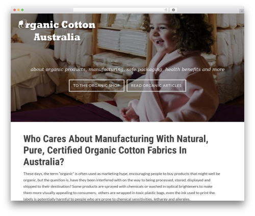Atomic WordPress theme - organiccottonaustralia.com