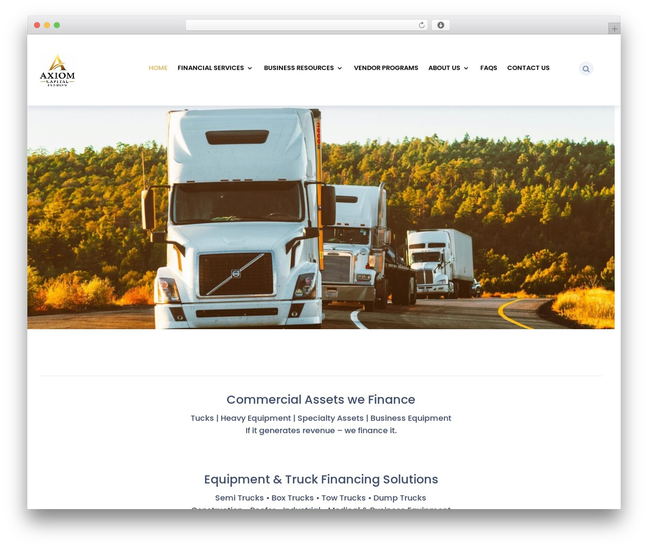 Borrow WordPress theme - axiomcapitalus.com