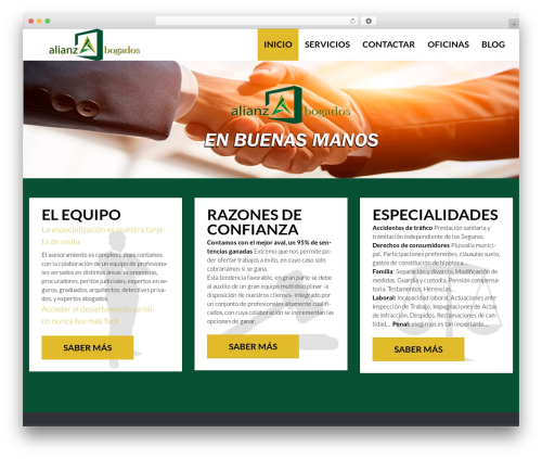 Cherry Framework WordPress theme - alianzabogados.com