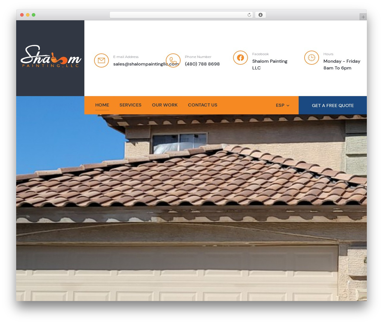Constructr WordPress theme - shalompaintingllc.com
