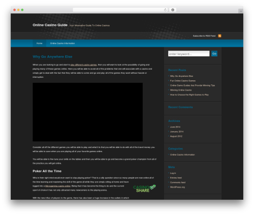 deCoder WordPress theme - onlinecasino-guide.net