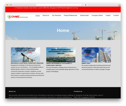 Mega Project WordPress theme - ohmz.com.sg