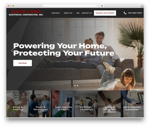 Reach Local business WordPress theme - davidlongelectrical.com