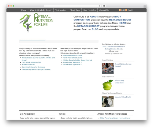 Theme WordPress Catalyst - onforlife.com