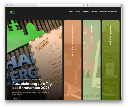 WordPress theme Avrix - blitzergruppe.de