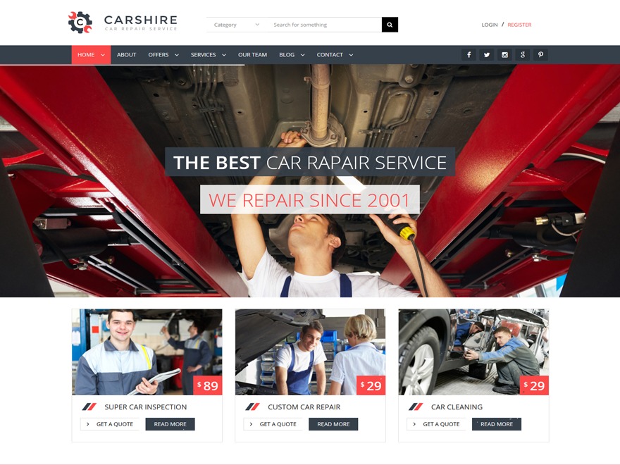 WordPress theme Carshire WordPress theme Carshire
