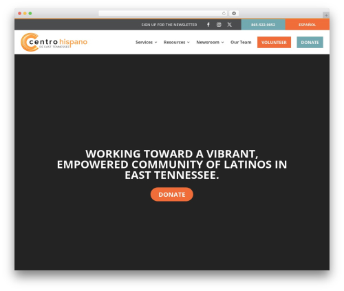 WordPress theme Centro - centrohispanotn.org