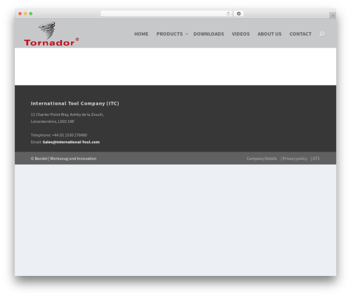 WordPress theme Extra - tornador.co.uk
