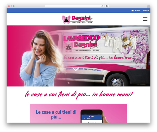 WordPress theme OneSite Bootstrap - lavaseccodagnini.it