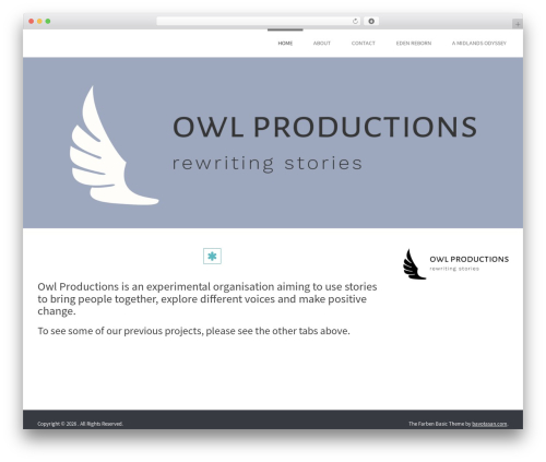 Farben Basic best free WordPress theme - owlproductions.org