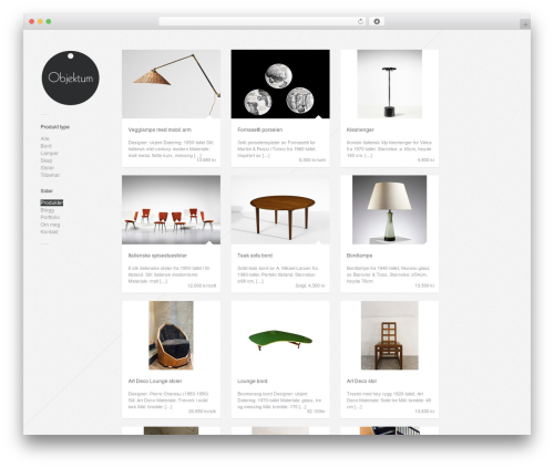Gridlocked WordPress theme - objektum.no