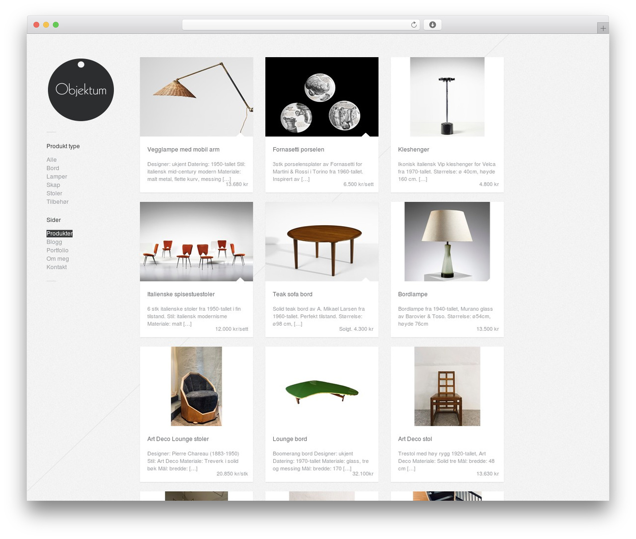 Gridlocked WordPress theme - objektum.no