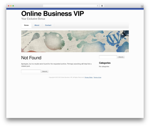Skeleton WordPress theme - onlinebusinessvip.com