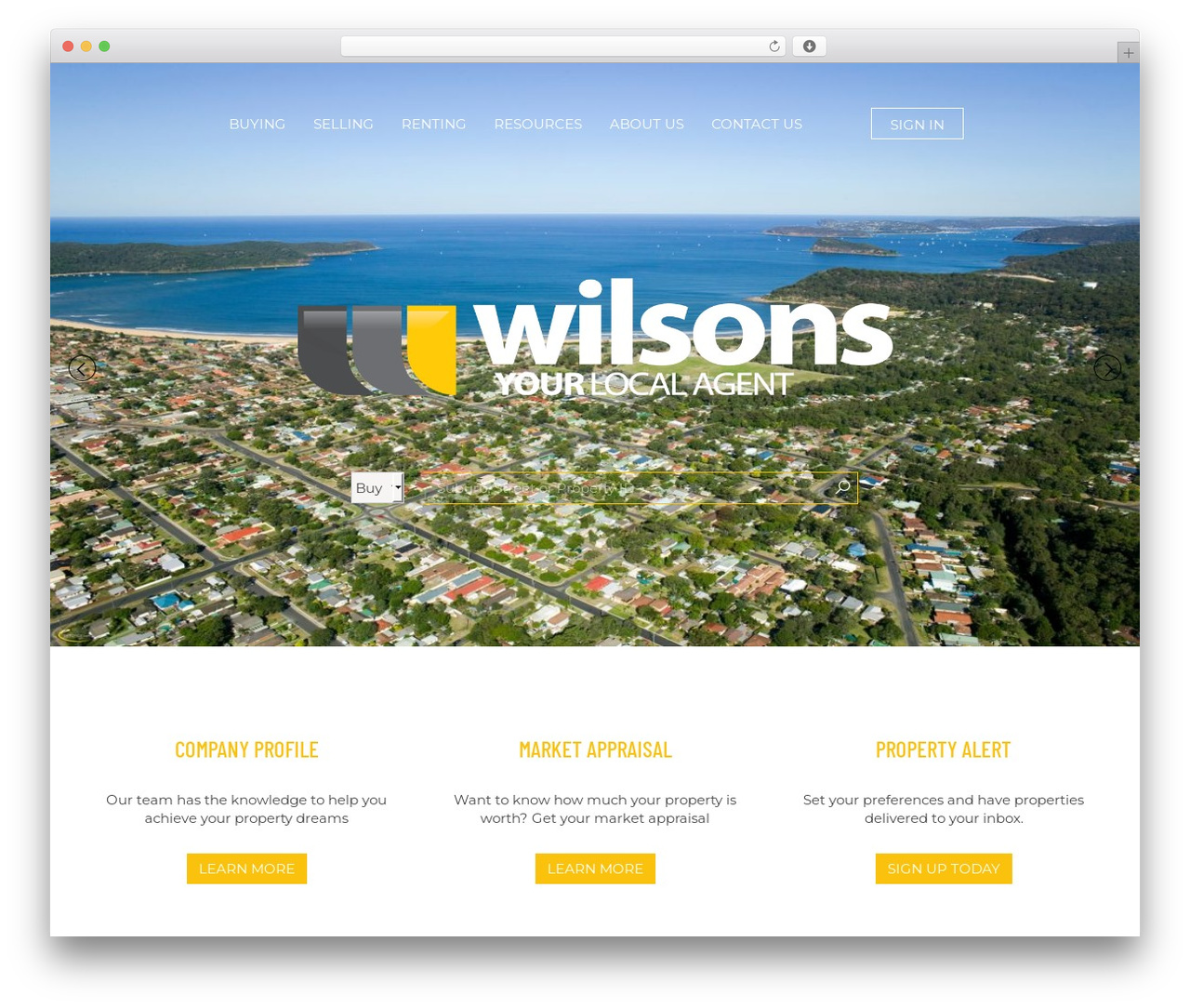WordPress theme Phoenix - wilsonsproperty.com.au