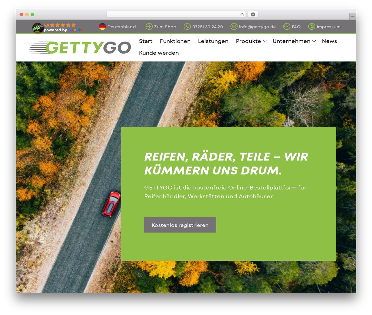 Customify WordPress theme - gettygo.com