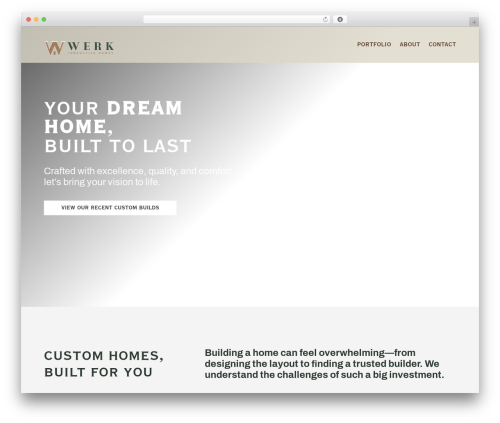 Divi WordPress theme - werkinnovativehomes.com