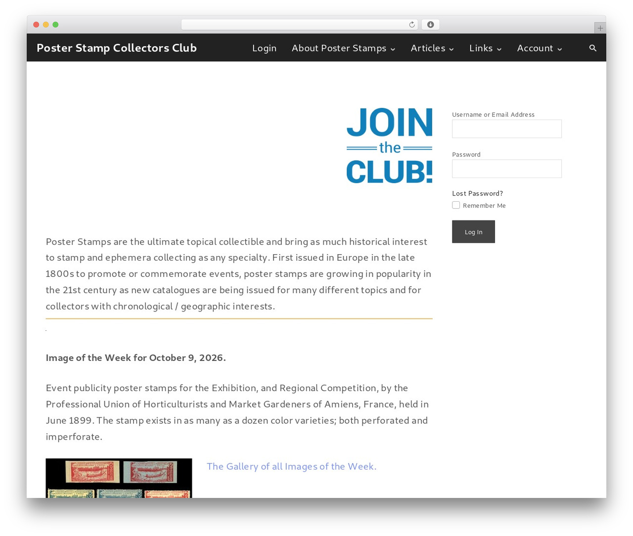 ExS theme WordPress - posterstampcc.org