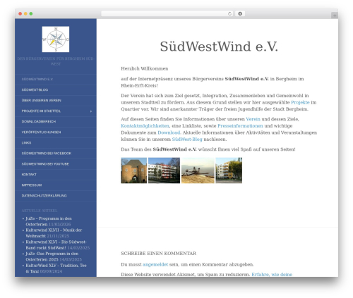Flat theme WordPress - suedwestwind.org
