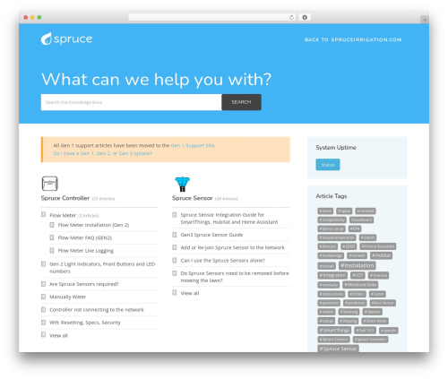 HelpGuru theme WordPress - support.spruceirrigation.com