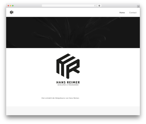 Rhythm WordPress theme - hans-reimer.com