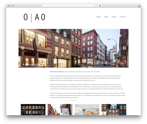 Spacing WordPress theme - officeao.com