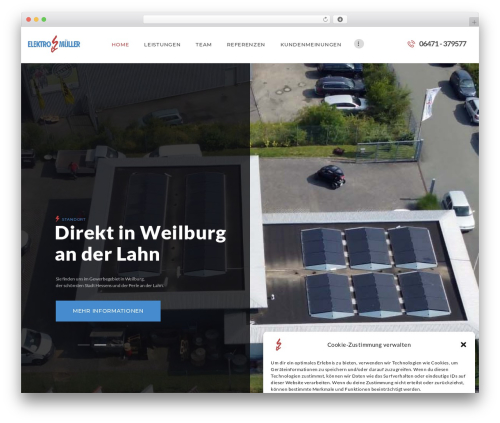 WordPress theme ElectroServ - elektro-amueller.de