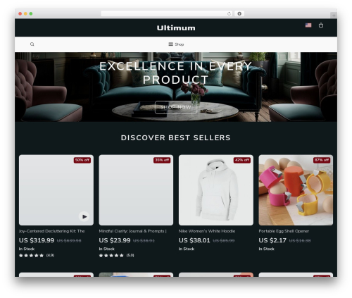 Botticelli premium WordPress theme - ultimum.shop