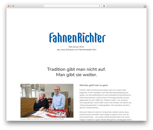 Divi theme WordPress - fahnenhandel-koeln.de