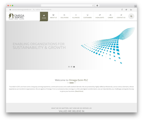 EXCEPTION WordPress theme - omegaeximltd.com