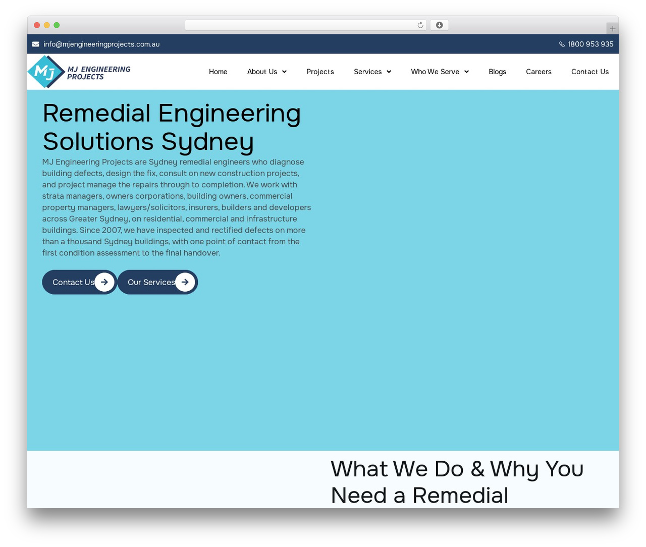 Hello Elementor WordPress theme - mjengineeringprojects.com.au