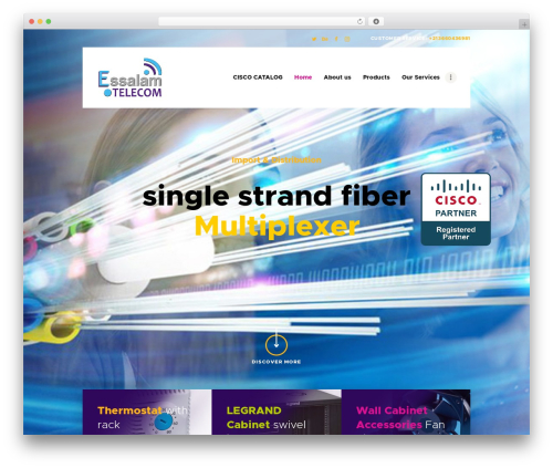 MaxiNet WordPress theme - essalamtelecom.com