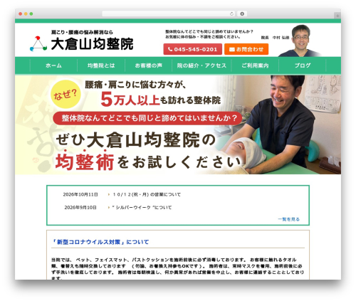 Responsive free WordPress theme - ookurayama-kinsei.com
