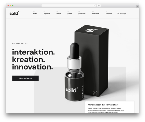 Webon core WordPress plugin - www.solid4.at