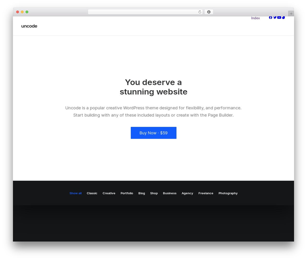 Uncode WordPress ecommerce theme - enamtila.com