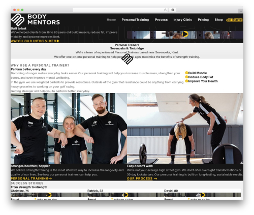 WordPress theme GeneratePress - bodymentors.co.uk