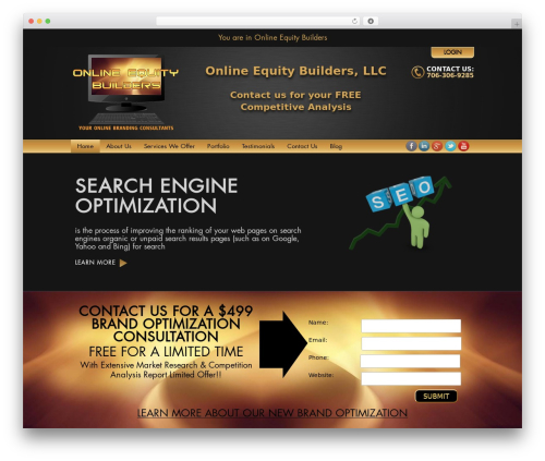 WordPress theme Catalyst - onlineequitybuilders.com