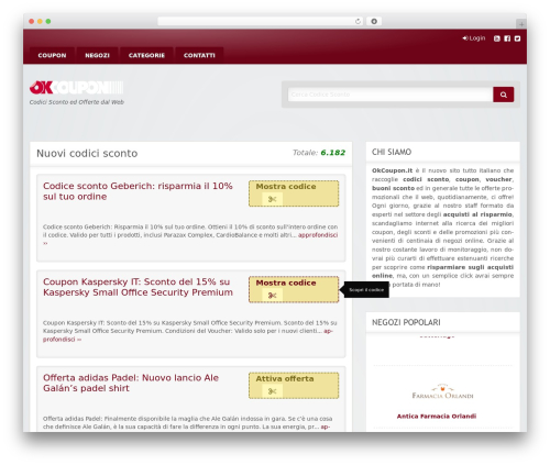 WordPress theme Clipper - okcoupon.it
