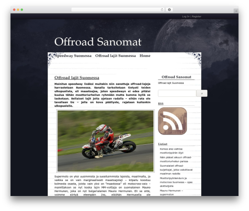 WordPress theme Cloudy Night - offroad-sanomat.net