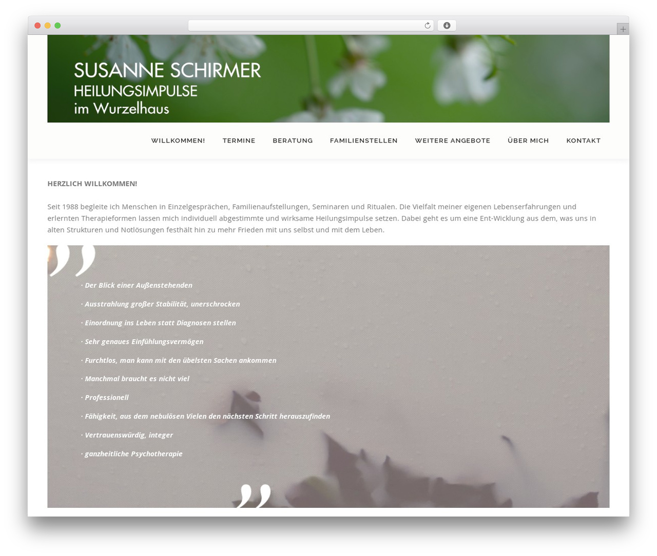 WordPress theme OnePress - susanne-schirmer.de