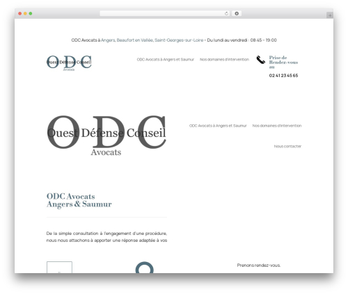 Divi premium WordPress theme - odc-avocats.fr