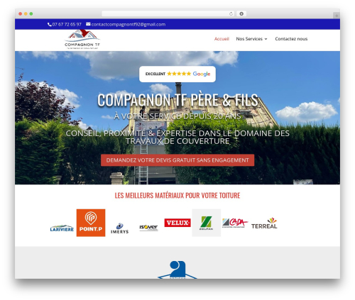 Divi WordPress theme - compagnon-tf-92.fr