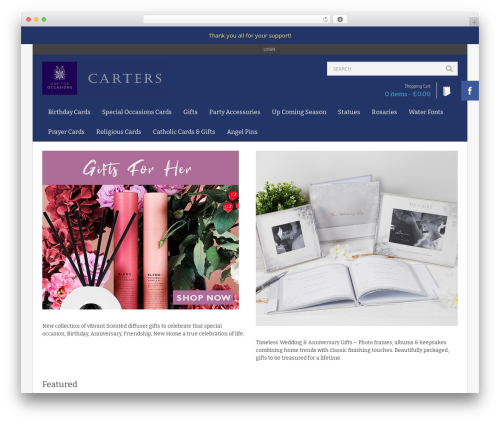OXY WordPress theme design - oneforoccasions.com