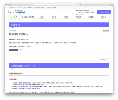 Lightning skin pale WordPress plugin - on-foot.jp