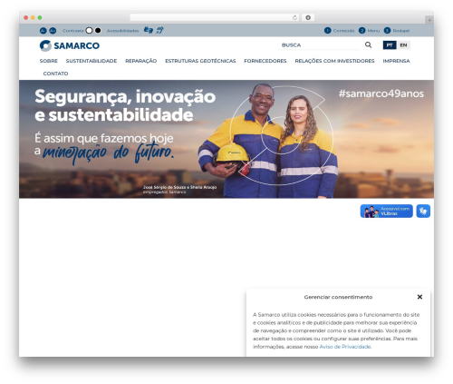 Theme WordPress Samarco - samarco.com